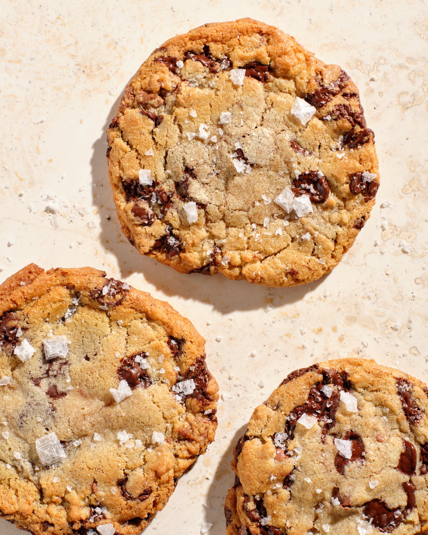 Chocolate Chunk Cookies with Maldon Sea Salt Sprinkle