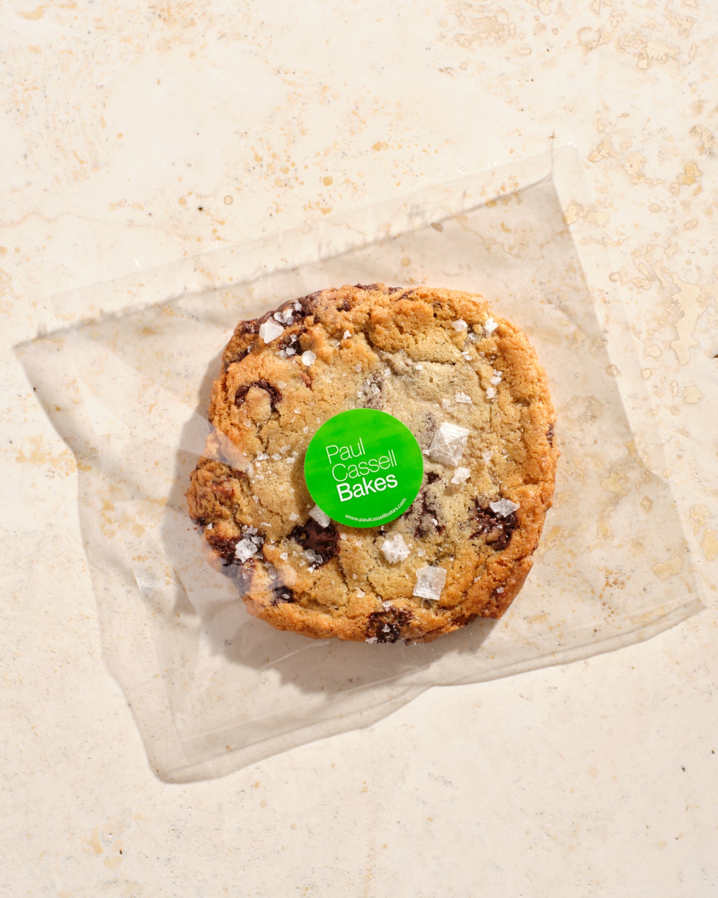 Chocolate Chunk Cookies with Maldon Sea Salt Sprinkle