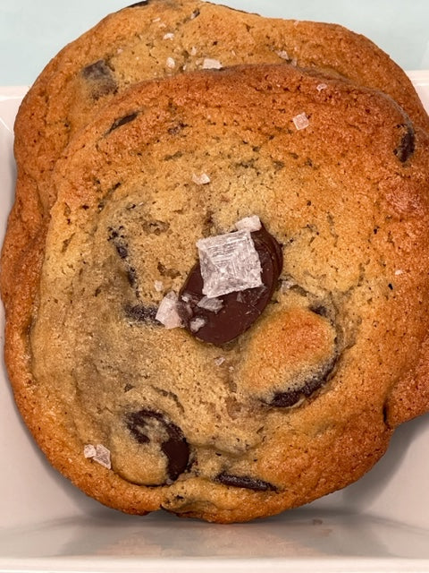 Chocolate Chunk Cookies with Maldon Sea Salt Sprinkle